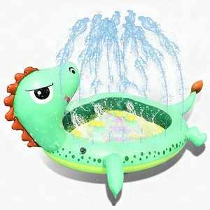 Kids Inflatable Dinosaur Splash Pad Sprinkler Pool 77" Outdoor Water Toy - New Kids Inflatable Dinosaur Splash Pad Sprinkler Pool 77" Outdoor Water Toy - New