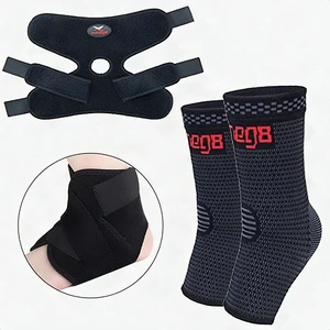Compression Ankle Sleeve Brace Support Pain Relief Breathable Sports One Size Compression Ankle Sleeve Brace Support Pain Relief Breathable Sports One Size