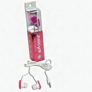 Vibe Juicys Comforty In-Ear Earbuds 3.5mm Wired Stereo Headphones Pink - New Vibe Juicys Comforty In-Ear Earbuds 3.5mm Wired Stereo Headphones Pink - New