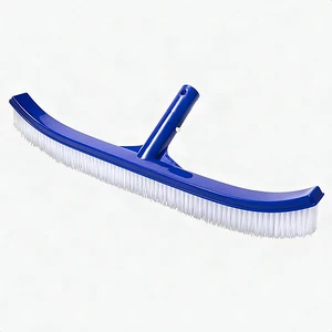 18" Heavy Duty Swimming Pool Brush Cleaner Walls Tiles Floor EZ Clips Blue New 18" Heavy Duty Swimming Pool Brush Cleaner Walls Tiles Floor EZ Clips Blue New
