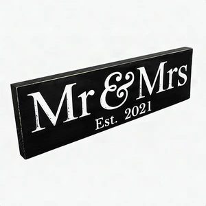 Mr & Mrs 2021 Large Hanging Wedding Sign Black Backdrop Decor Decoration - New Mr & Mrs 2021 Large Hanging Wedding Sign Black Backdrop Decor Decoration - New