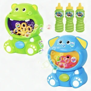 Hippo Bubble Machine for Kids 500+ Bubbles/Min Automatic Bubble Maker Toy 2 Pack Hippo Bubble Machine for Kids 500+ Bubbles/Min Automatic Bubble Maker Toy 2 Pack