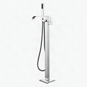 Eisen Home Sevenfalls DF02015 Floor Mount Freestanding Tub Faucet Chrome Eisen Home Sevenfalls DF02015 Floor Mount Freestanding Tub Faucet Chrome
