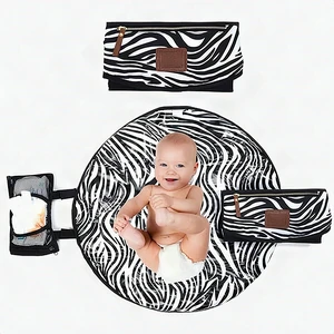 Portable Baby Diaper Changing Pad Waterproof Foldable Travel Mat White Black New Portable Baby Diaper Changing Pad Waterproof Foldable Travel Mat White Black New