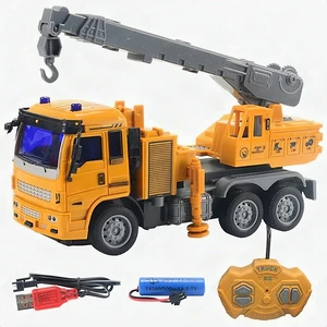 RC City Truck Remote Control Toy Car Yellow with Lights for Kids Ages 3+ New RC City Truck Remote Control Toy Car Yellow with Lights for Kids Ages 3+ New
