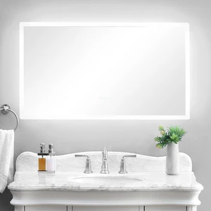 Eisen Home LED Bathroom Vanity Mirror 48x27 Lighted Bluetooth Anti-Fog Dimmable Eisen Home LED Bathroom Vanity Mirror 48x27 Lighted Bluetooth Anti-Fog Dimmable