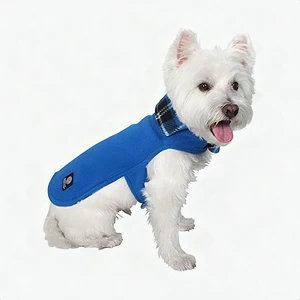 American Kennel Club Reversible Plaid Fleece Lined Dog Coat XS Blue Puppy Warm American Kennel Club Reversible Plaid Fleece Lined Dog Coat XS Blue Puppy Warm