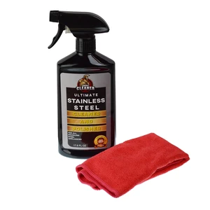 Combat Cleaner Ultimate Stainless Steel Stain Cleaner Polisher with Cloth, 17oz Combat Cleaner Ultimate Stainless Steel Stain Cleaner Polisher with Cloth, 17oz