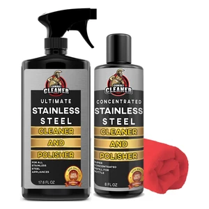 Altatac Stainless Steel Cleaner Stain Remover and Microfiber Cloth 8oz Refill Altatac Stainless Steel Cleaner Stain Remover and Microfiber Cloth 8oz Refill