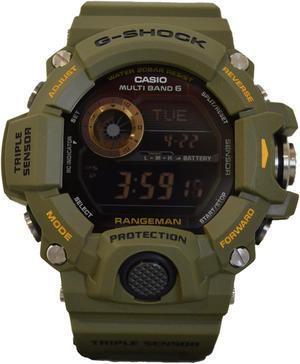 Casio G-Shock Digital Dial Green Resin Men's Watch