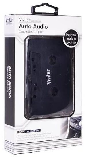 Vivitar 3.5mm Audio Cassette Adapter - Play Any Device On Your Cassette Player Vivitar 3.5mm Audio Cassette Adapter - Play Any Device On Your Cassette Player