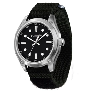 Columbia Frontier Men's Watch Nylon Hook and Loop Strap Closure CA200-301 - Silver Columbia Frontier Men's Watch Nylon Hook and Loop Strap Closure CA200-301 - Silver