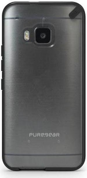 PureGear Slim Shell Protective Cell Phone Case - Black/Clear - HTC One
