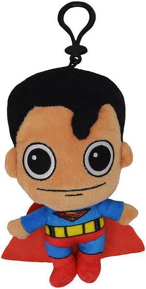 DC Comics "Super Soft" Superman Plush Coin Clip Key Chain Toy Bag