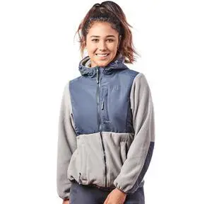 Alta Women's Two-Tone Full-Zip Fleece Jacket - Light Grey/Steel - X-Large Alta Women's Two-Tone Full-Zip Fleece Jacket - Light Grey/Steel - X-Large