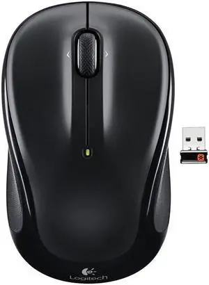 Logitech M325 3-Button Scroll Wheel 2.4 GHz USB Wireless Optical Mouse - Black