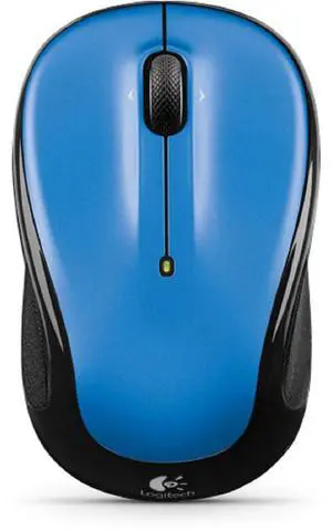Logitech M325 3-Button Scroll Wheel 2.4 GHz USB Wireless Optical Mouse - Light Blue