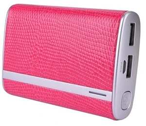 Halo Pocket Power 7800mAh Universal Power Charger w/ USB Cable - Pink Snake Halo Pocket Power 7800mAh Universal Power Charger w/ USB Cable - Pink Snake