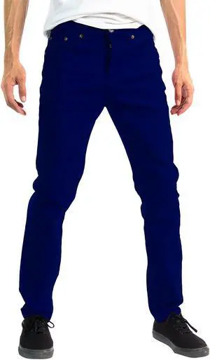 Alta Designer Fashion Mens Slim Fit Skinny Denim Jeans - Blue - Size 40 Alta Designer Fashion Mens Slim Fit Skinny Denim Jeans - Blue - Size 40