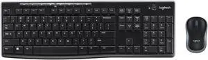 Logitech MK270 2.4GHz USB 103 Key Wireless Multimedia Keyboard and Optical Mouse