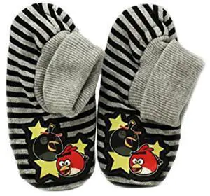 Angry Birds "SQUAK AMONGST YOURSELVES" Slipper Stripe Socks - Size 2 - 3 M/L Angry Birds "SQUAK AMONGST YOURSELVES" Slipper Stripe Socks - Size 2 - 3 M/L