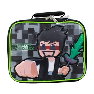 Tube Heroes "Digi Duo" Captain Sparklez 9.5-inch Insulated School Lunch Box Bag Tube Heroes "Digi Duo" Captain Sparklez 9.5-inch Insulated School Lunch Box Bag