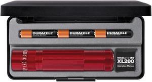 Maglite XL 200 LED High Power 172 Lumens Flashlight- RED- GIFT BOX - S3037