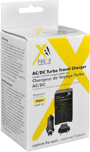 XIT worldwide AC/DC travel charger 110-220v f/Gopro AHDBT-301