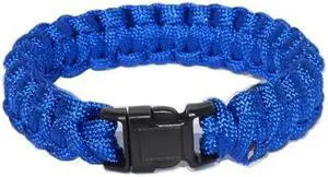 Every Day Carry 9.5" Survival Paracord Bracelet Plastic Release Buckle - Navy