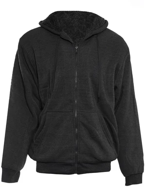 Alta Men's Hoodie Zip Up Jacket Sherpa Lined Fleece Sweater - Black, 5XL Alta Men's Hoodie Zip Up Jacket Sherpa Lined Fleece Sweater - Black, 5XL