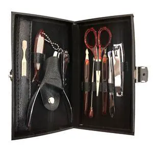 Alta Professional Manicure Pedicure 10pcs Stainless Steel Nail Clippers Set - Black Alta Professional Manicure Pedicure 10pcs Stainless Steel Nail Clippers Set - Black
