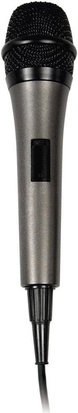 Singing Machine SMM-205 Handheld Wired Portable 10ft Cord Karaoke Microphone