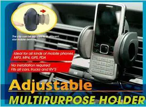 Universal Car Air Vent Mount Mobile Cell Phone GPS Holder Dock Stable Clip