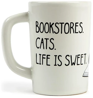 12oz Out of Print Ceramic Cat/Library Cold Hot Tea Coffee Home Office Mug Cup 12oz Out of Print Ceramic Cat/Library Cold Hot Tea Coffee Home Office Mug Cup