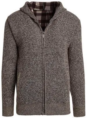 Alta Men's Fleece Lined Casual Full-Zip Pocket Sweater Jacket - Brown Hoodie - S Alta Men's Fleece Lined Casual Full-Zip Pocket Sweater Jacket - Brown Hoodie - S