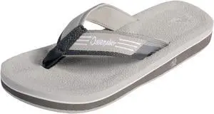 Islander Unisex All-Weather Comfortable and Stylish Flip-Flop Sandals - Grey - M6/W8