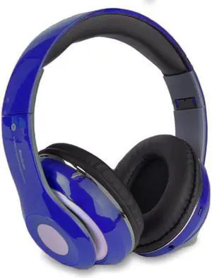 Bluetooth Wireless with Mic FM Tuner Memory Card Slot Over Ear Headset Headphone