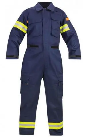 Propper Fire Resistant Reflective Extrication Suit w/Padded Knees-Navy-4XL-L Propper Fire Resistant Reflective Extrication Suit w/Padded Knees-Navy-4XL-L