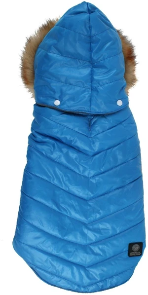 American Kennel Club Dog Quilted Puff Waterproof Windproof Hooded Winter Coat with Removable Faux Fur Hood, Microfleece Lining, Velcro Closures, Comfortable Fit, Single Pack American Kennel Club Dog Quilted Puff Waterproof Windproof Hooded Winter Coat with Removable Faux Fur Hood, Microfleece Lining, Velcro Closures, Comfortable Fit, Single Pack