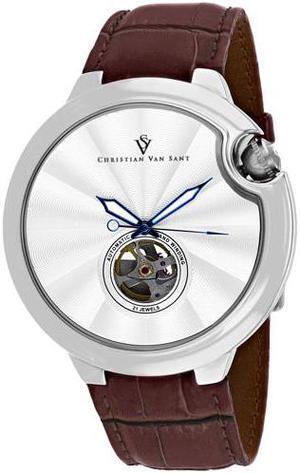 Christian Van Sant Men's Cyclone Automatic Silver Dial Watch - CV0141