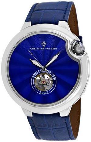Christian Van Sant Men's Cyclone Automatic Blue Dial Watch - CV0140