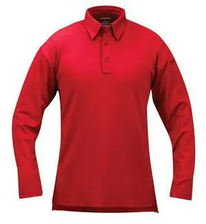 Propper I.C.E Mens Wrinkle Resistant Performance PoloLong Sleeve-Red-XXL Propper I.C.E Mens Wrinkle Resistant Performance PoloLong Sleeve-Red-XXL