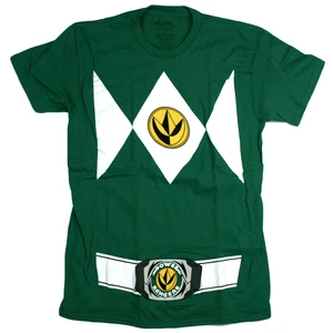 Power Rangers Men's Costume Style, Crew Neck, Short Sleeve T-Shirt, Green, XL Power Rangers Men's Costume Style, Crew Neck, Short Sleeve T-Shirt, Green, XL