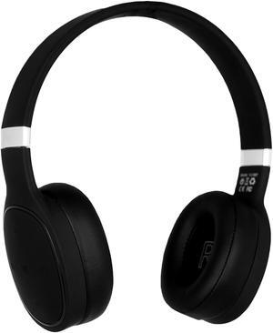 Bluetooth Deep Bass Over-Ear Hi-Fi Wireless Headphones w/ Built-In Mic, Black