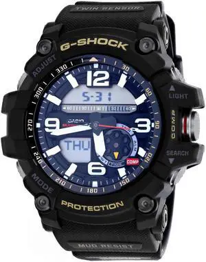 Casio Men's Mudmaster Watch Quartz Mineral Crystal GG-1000-1A