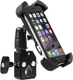 G-Cord Bike Mount & Adjustable Cradle Holder for Most Smartphones Models, Black