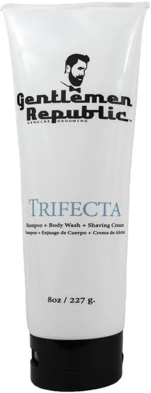 Gentlemen Republic Trifecta - Shampoo, Body Wash and Shaving Cream for Men - 8oz