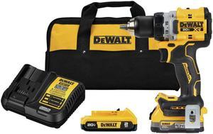Dewalt DCD800D1E1 20V XR Brushless Lithium-Ion 1/2 in. Cordless Drill Driver Kit with 2 Batteries (2 Ah)