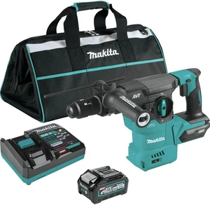 Makita GRH09M1 40V Max XGT Brushless Lithium-Ion 1-3/16 in. Cordless AVT AWS Rotary Hammer Kit (4 Ah) Makita GRH09M1 40V Max XGT Brushless Lithium-Ion 1-3/16 in. Cordless AVT AWS Rotary Hammer Kit (4 Ah)
