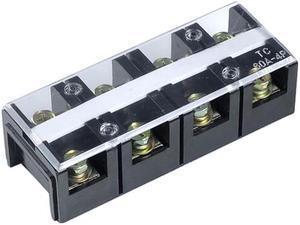 ELECALL Dual Row Screw Terminal Block StripTC-604 600V 60A 4 Positions